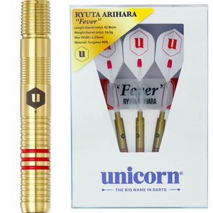【ユニコーン】Fever Limited Gold Color フィーバー リミテッドゴールドカラー 2BA16.5g 有原竜太選手 ダーツ バレル|unicorn(ユニコーン)|ソフトダーツ