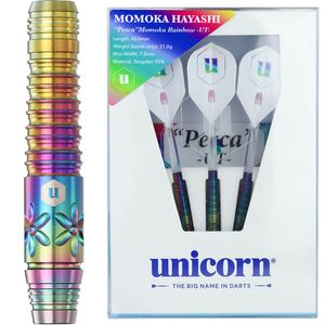 【ユニコーン】Pesca MOMOKA Rainbow UT 2BA21g 林桃加選手 ダーツ バレル|unicorn(ユニコーン)|ソフトダーツ