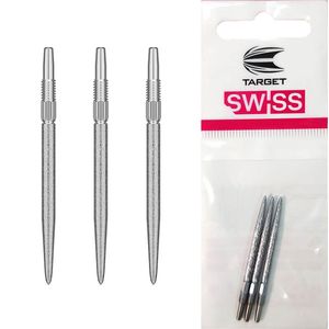 【ターゲット】SWISS SLK POINT シルバー 30mm ダーツ スティールチップ|チップ