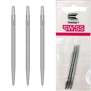 【ターゲット】SWISS SLK POINT シルバー 42mm ダーツ スティールチップ|チップ