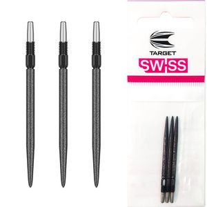 【ターゲット】SWISS SLK POINT ブラック 35mm ダーツ スティールチップ|チップ