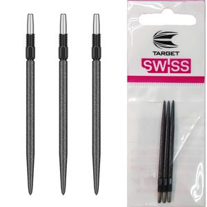 【ターゲット】SWISS SLK POINT ブラック 42mm ダーツ スティールチップ|チップ