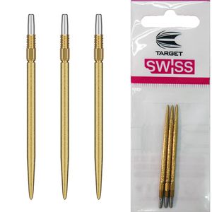 【ターゲット】SWISS SLK POINT ゴールド 42mm ダーツ スティールチップ|チップ