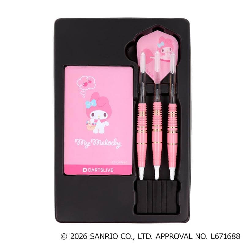 [新品未使用品]Sanrio characters ダーツセット マイメロディ サンリオキャラクターズ ダーツセットダーツライブカード付 マイメロディ