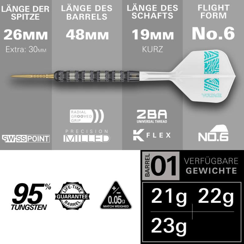 ターゲット CROSS 95K クロス95K スイスポイント スティール22g ロブ