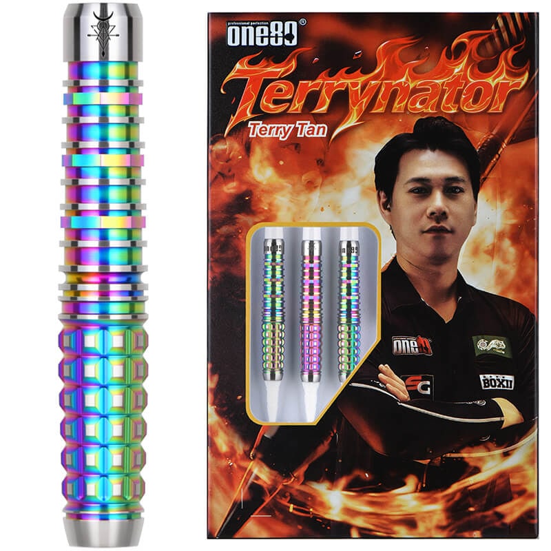 定価13200円 ソフトダーツ テリー タン テリーネイター 22g ONE80 Terrynator テリーネイター 2BA18g レインボー テリー・タン選手