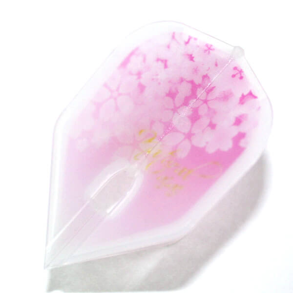 ナチュラルナイン 夢桜 パープル クリアホワイト シェイプ ダーツ フライト
