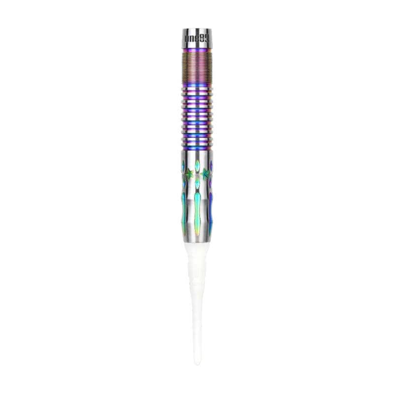 虹色金属製ダーツ バレル ONE80 #8（ナンバーエイト）レインボー 2BA17.5g 上原泰子選手 ダーツ