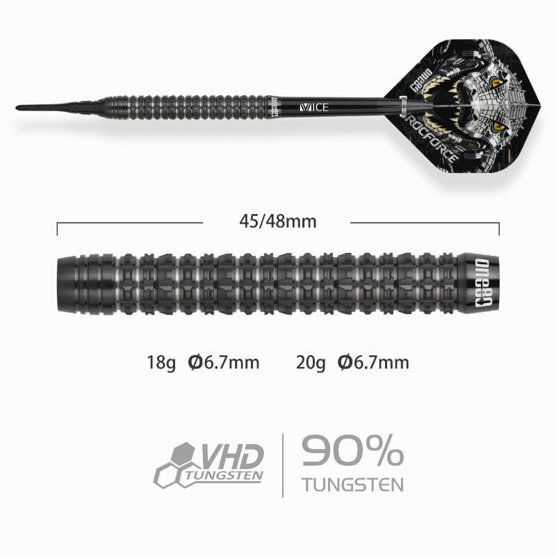 ONE80 CROCFORCE CF1 クロックフォース1 2BA20g ダーツ バレル