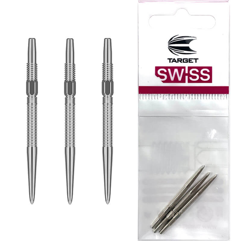 ターゲット】スイスポイント GRD シルバ ー26mm ダーツ スティールチップ