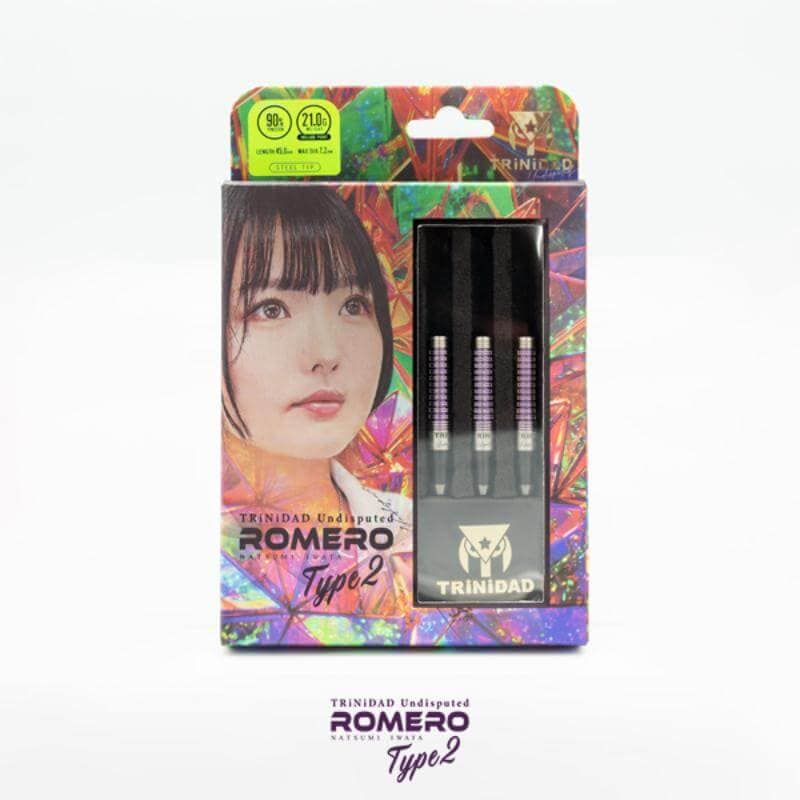 TRiNiDAD ROMERO TYPE2 ダーツ 21g 岩田夏海選手モデル トリニダード Romero2 ロメロ2 スティール21g 岩田夏海選手 ハード