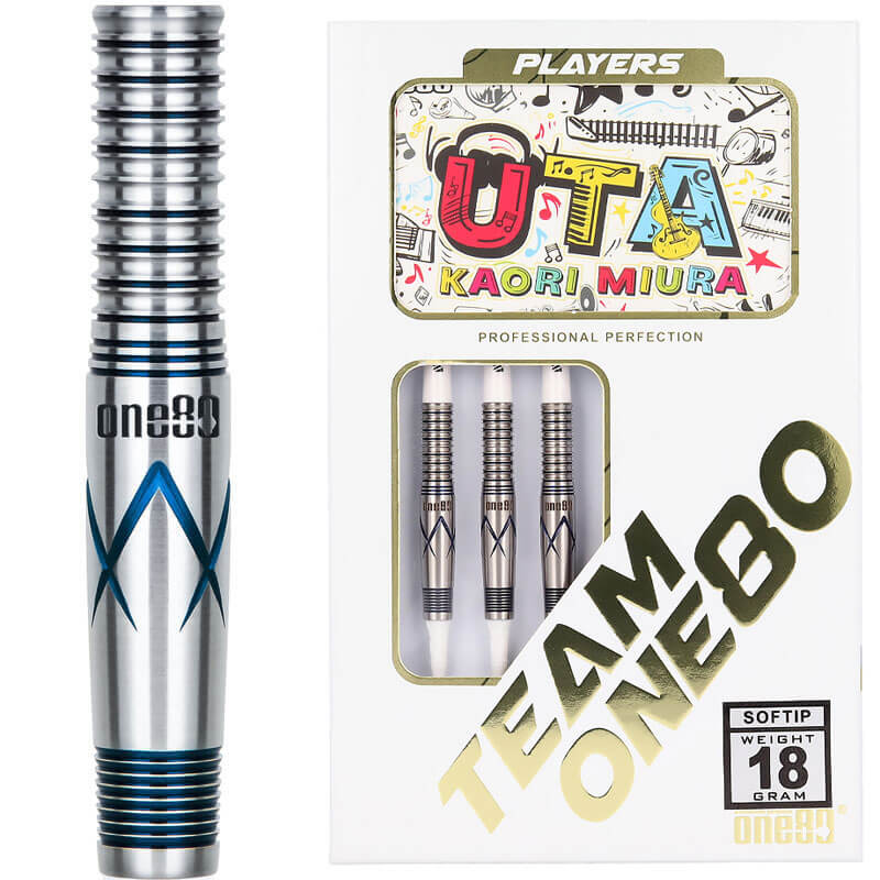 ONE80 Uta ウタ ブルー 2BA18g 三浦歌織選手 ダーツ バレル