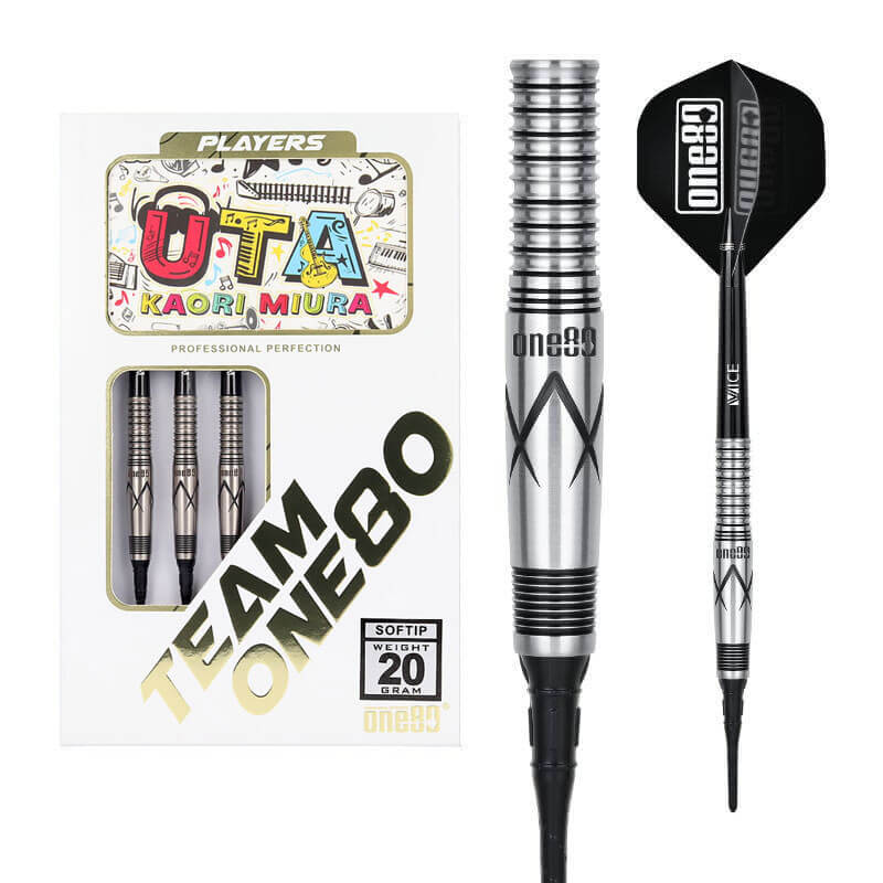 ONE80 Uta ウタ ブラック 2BA20g 三浦歌織選手 ダーツ バレル