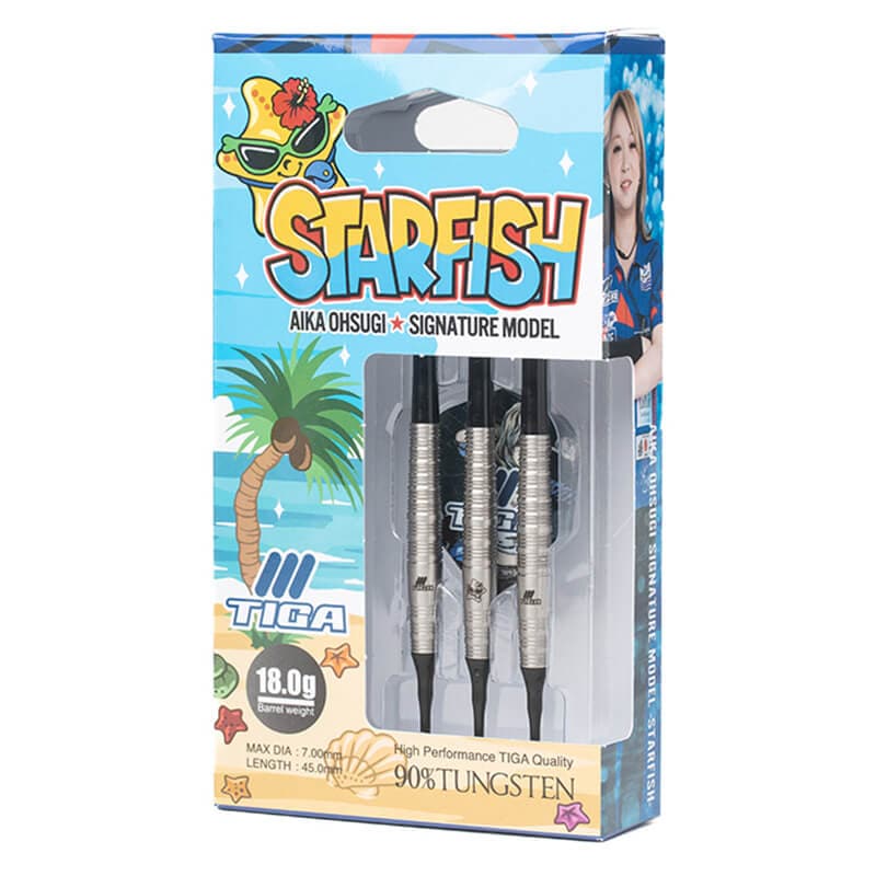 ティガ STAR FISH スターフィッシュ 2BA18g 大杉愛華選手 ダーツ バレル
