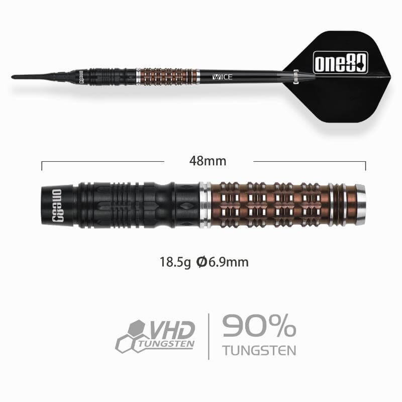 ONE80 Desmond Chin 2 2BA18.5g デスモンド・チン選手 ダーツ バレル