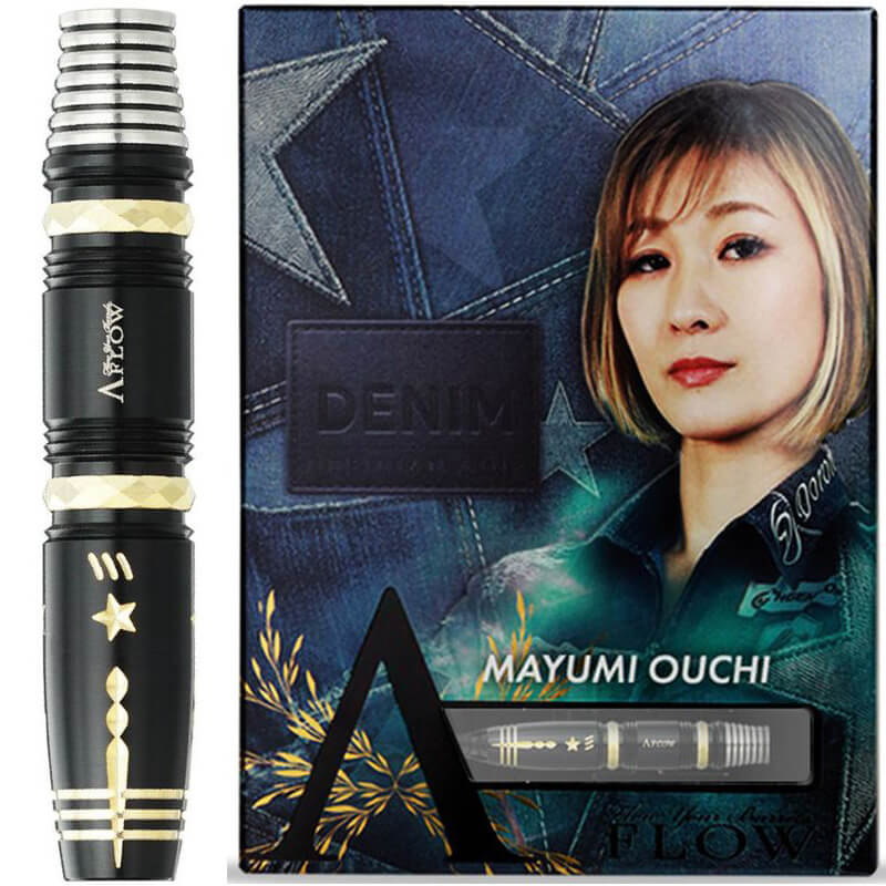 Mayumi Ouchi FLOW flat ソフトダーツ ダイナスティー 大内麻由美選手 デニム DYNASTY OBSIDIAN LINE DENIM