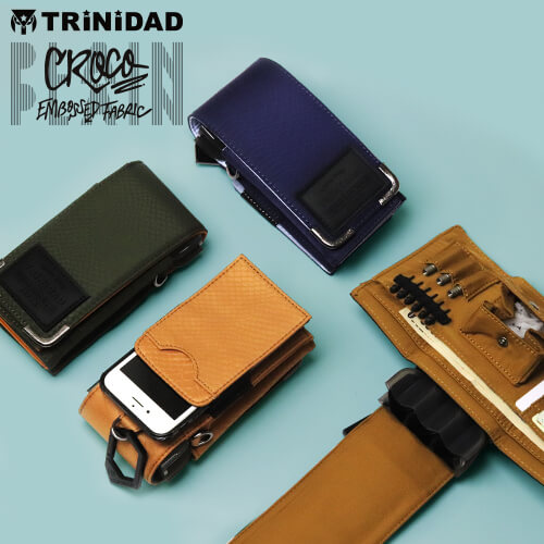 トリニダード PLAIN CROCO プレーンクロコ カーキ ダーツケース