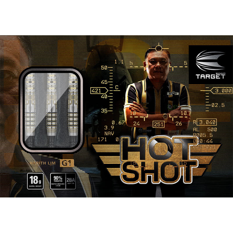 ターゲット HOT SHOT ホットショット 2BA18g ハリス・リム選手 ダーツ