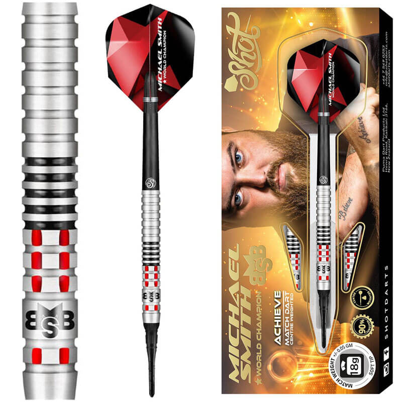 マイケルスミス　ショット　アチーブ 2BA ソフトダーツ ショット】マイケルスミス アチーブ 2BA18g ダーツ バレル