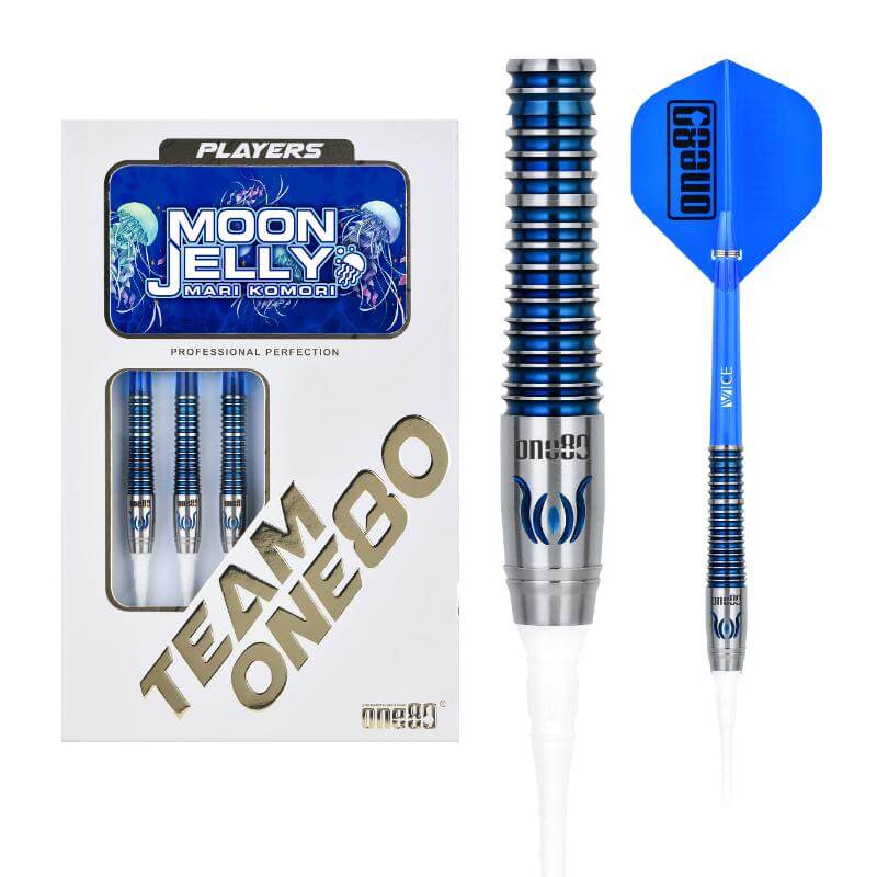 ONE80 MOON JELLY ムーンジェリー ブルー 2BA17g 小森麻理選手 ダーツ