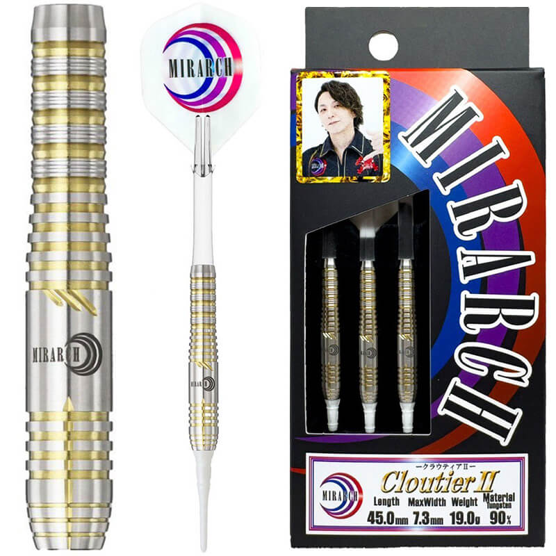 激レアMITCHABSHEREミッチアブシャー6´4 193cmミッドレングス ミラーチ】Cloutier2 クラウティア2 2BA19g 中山悟選手 ダーツ バレル
