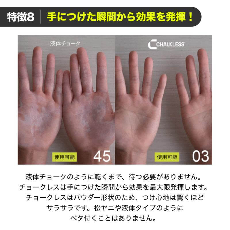 CHALKLESS チョークレス ブラック ボトル シリカ 滑り止め