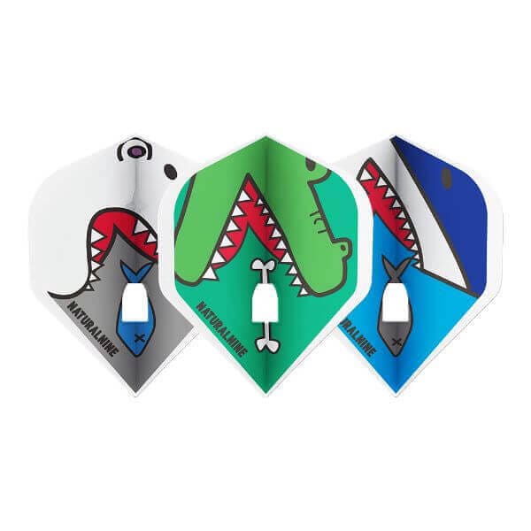 ナチュラルナイン】捕食注意 ホワイト スタンダード ダーツ フライト