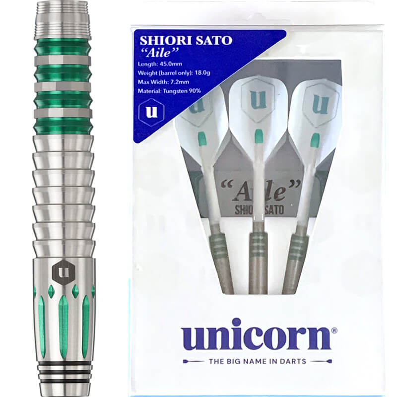 unicorn SHIORI SATO ダーツセット 18g ユニコーン Aile エール 2BA18g 佐藤詩織選手 ダーツ バレル