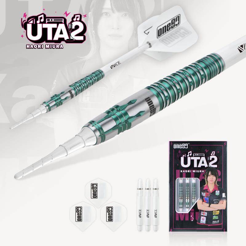 ONE80 Uta ver.2 ウタ2 エメラルド 2BA18g 三浦歌織選手 ダーツ バレル