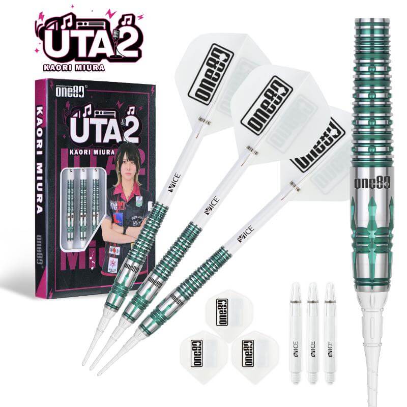 ONE80 Uta ver.2 ウタ2 エメラルド 2BA18g 三浦歌織選手 ダーツ バレル
