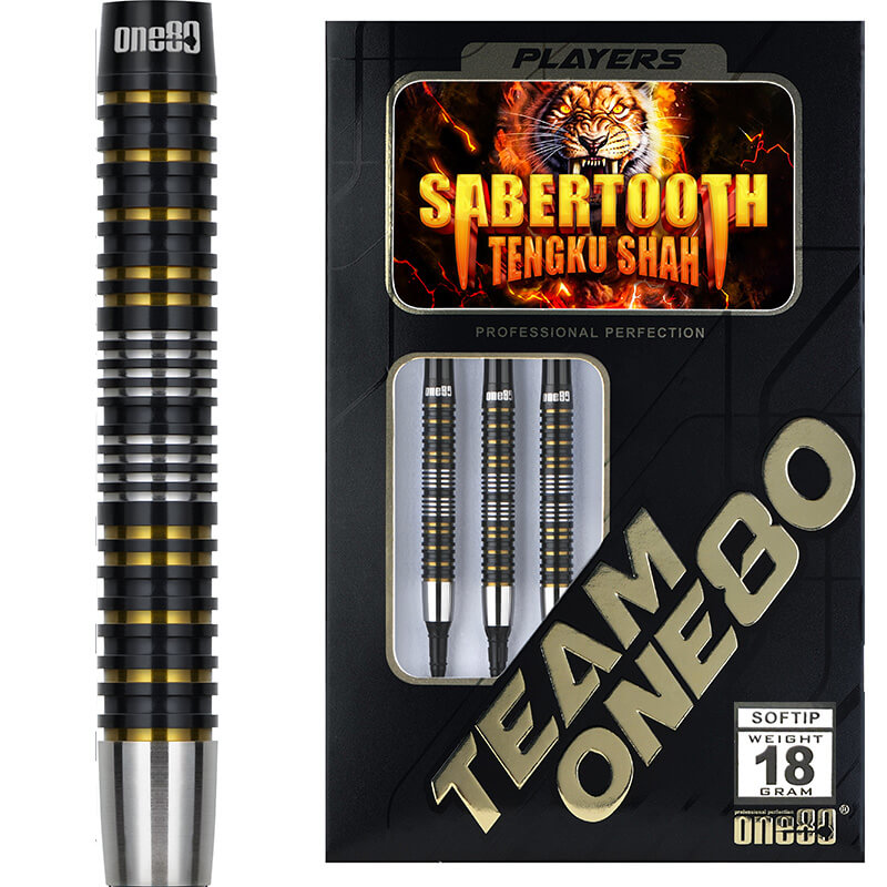 ダーツ　TEAM ONE 80 セイバートゥース ONE80 SABERTOOTH セイバートゥース 2BA18g テンクゥ・シャー選手