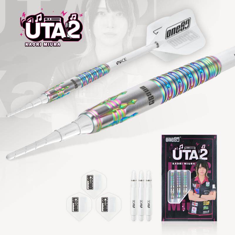 ONE80 Uta ver.2 ウタ2 レインボー 2BA20g 三浦歌織選手 ダーツ バレル