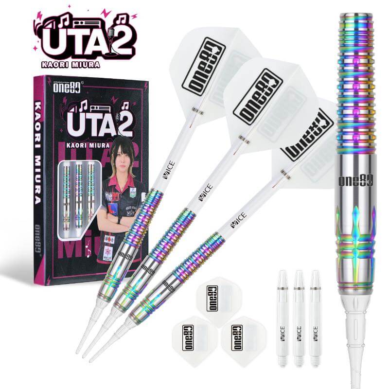 ONE80 Uta ver.2 ウタ2 レインボー 2BA20g 三浦歌織選手 ダーツ バレル