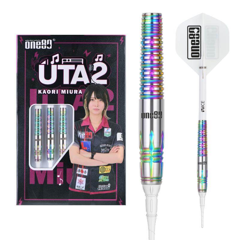 ONE80 KAORI MIURA ダーツ　UTA 三浦歌織　レア　レインボー ONE80 Uta ver.2 ウタ2 レインボー 2BA20g 三浦歌織選手 ダーツ バレル