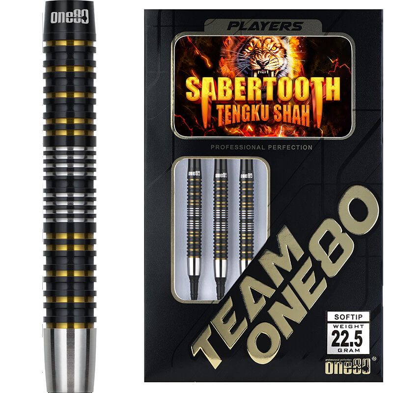 ダーツ　TEAM ONE 80 セイバートゥース ONE80 SABERTOOTH セイバートゥース 2BA22.5g テンクゥ・シャー選手