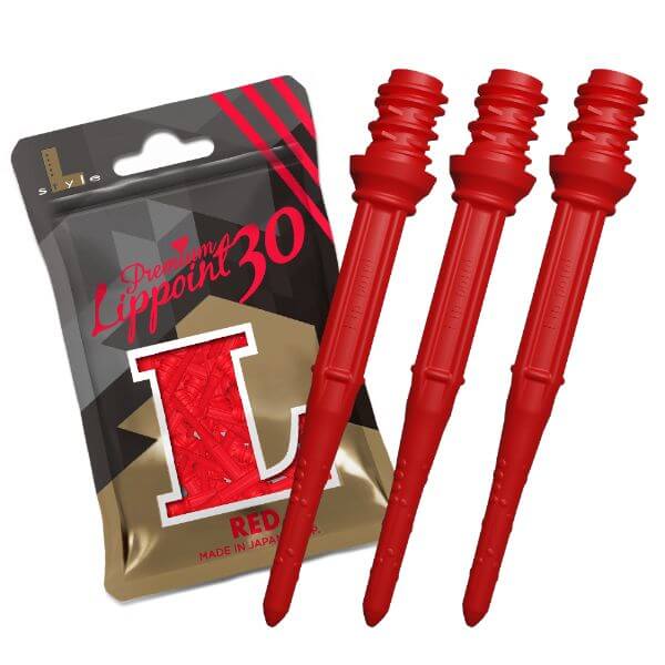 L-style エルスタイル プレミアムリップポイント30 レッド ダーツ チップ