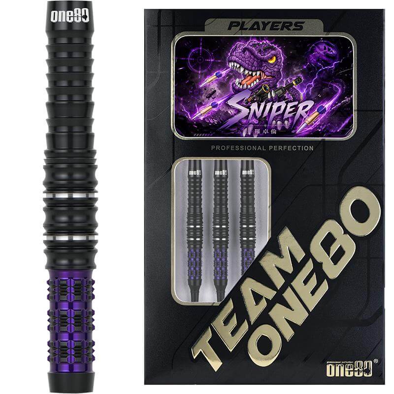 世界初で唯一　超硬合金バレル　試作品　ノーグルーブ的　ストレート USED２ ワンエイティー ルオ・ジュオルン選手 スナイパー ONE80 SNIPER 2BA18g
