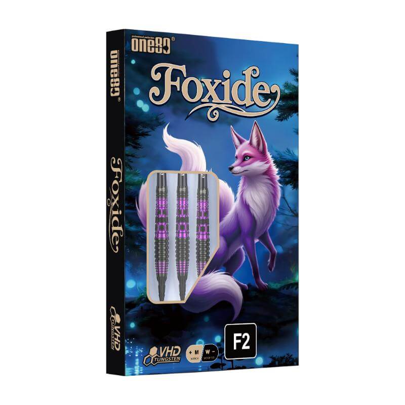 レボ★LTX★ZPI&アベイル&KTF★ウェルダクト★パープルフルカスタム★左 ワンエイティー フォクシード F2 ONE80 FOXIDE 2BA20g ダーツ バレル