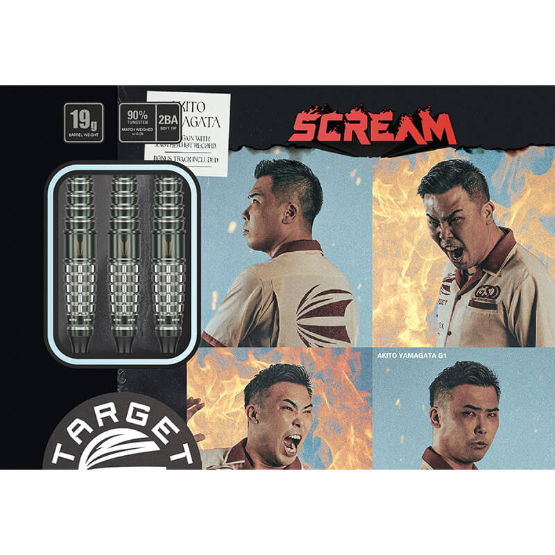ターゲット SCREAM スクリーム 2BA19g 山形明人選手 ダーツ バレル