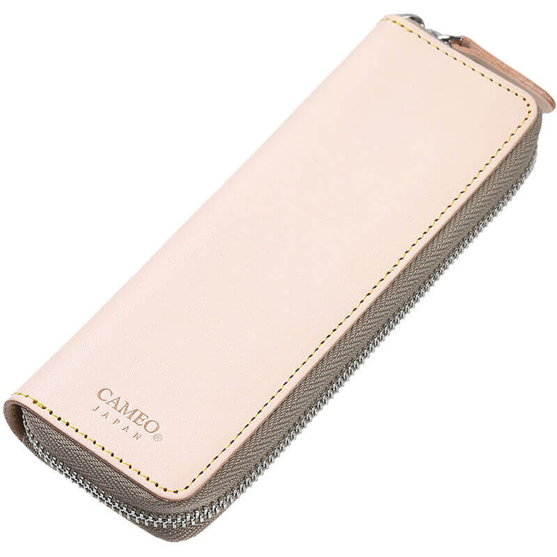 カメオダーツケース　スムース　ナチュラル ドリス×カメオ ダーツケース トリム レザー CS ナチュラル