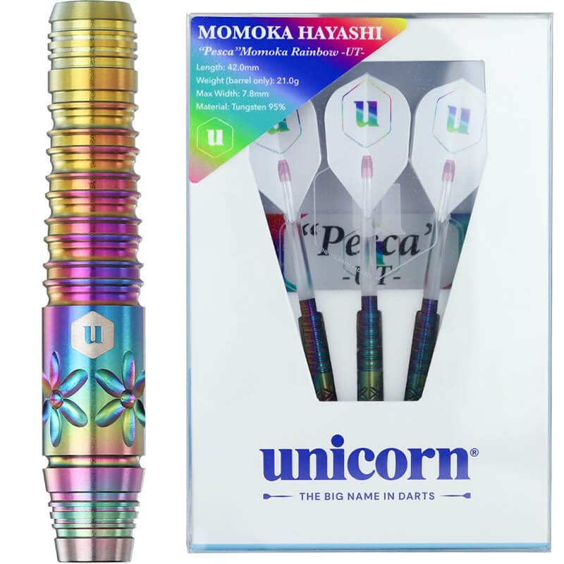ユニコーン】Pesca MOMOKA Rainbow UT 2BA21g 林桃加選手 ダーツ バレル