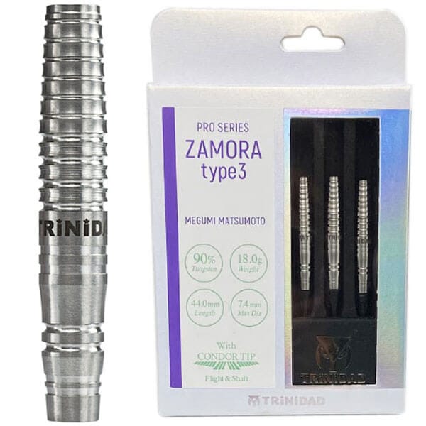 トリニダード】Zamora Type3 サモラ3 2BA18g 松本恵選手 ダーツ バレル