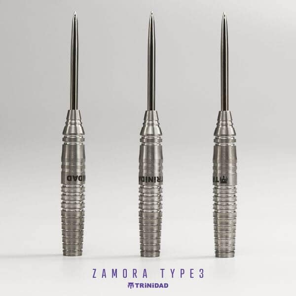ジョン・ロウ ハードダーツ矢 3本セット トリニダード Zamora Type3 サモラ3 2スティール20g 松本恵選手 ハード