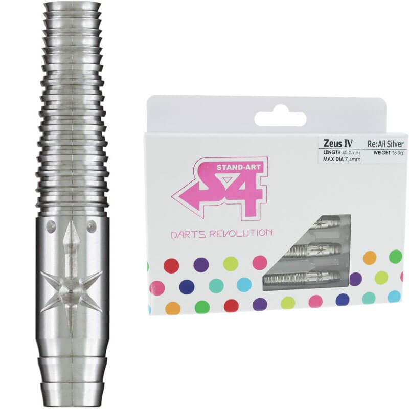 S4】ゼウス4 Re：オールシルバー 2BA ダーツ バレル