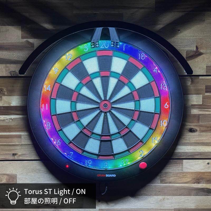 �ڥߥå��������ġ�TORUS ST DARTBOARD LIGHTING �ȡ��饹 ���եȥ��å� �����ĥܡ��ɥ饤��