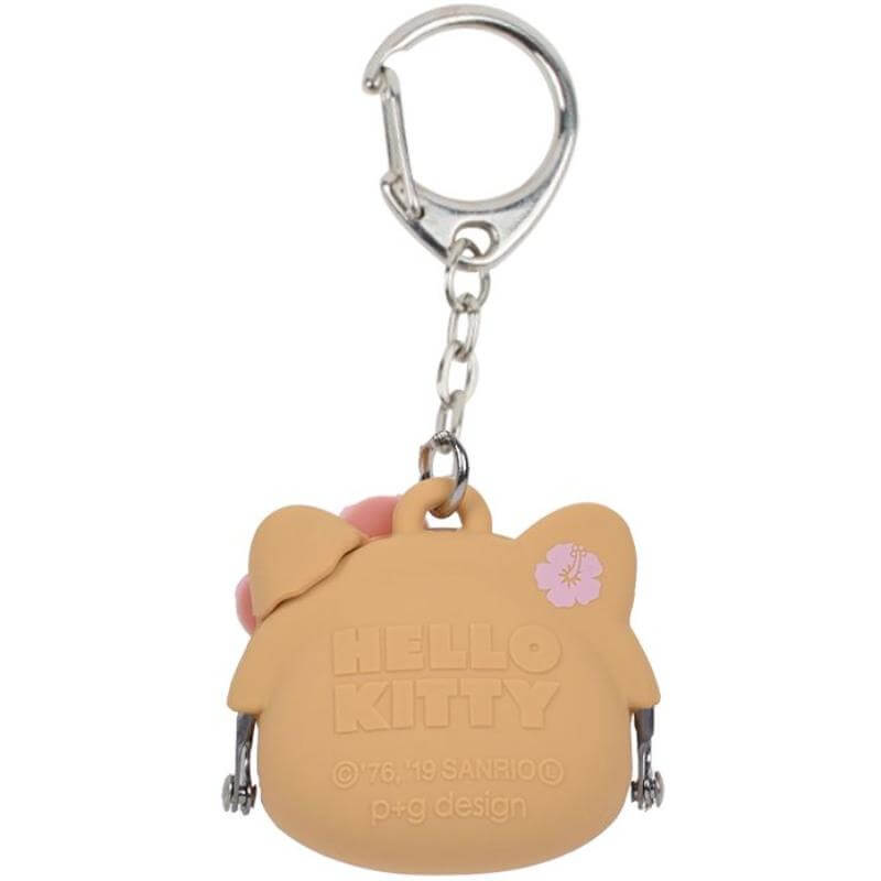 ハローキティ ＆ミミーストラップ ベンチ希少 ピージーデザイン ミミポチビット ハローキティ ブラウン p+g design