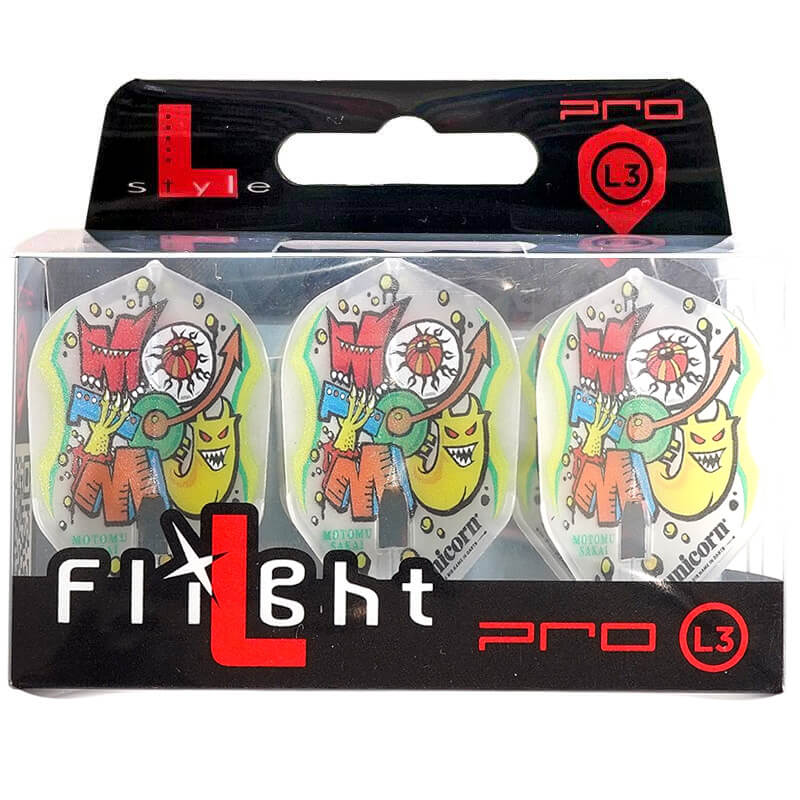 ユニコーン】酒井素 ver.1 シェイプ クリアホワイト ダーツ フライト