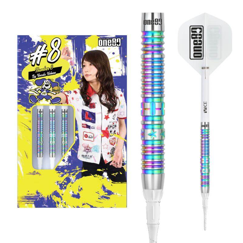 2セットone80 ダーツ　#8 上原泰子　ダーツライブ ワンエイティー 上原泰子選手 ナンバーエイト2 One80 #8 ver.2