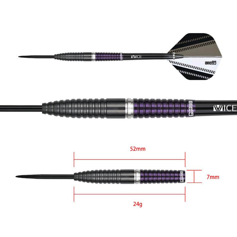 ONE80 Damian Mol ダミアン・モル スティール24g ハードダーツ バレル