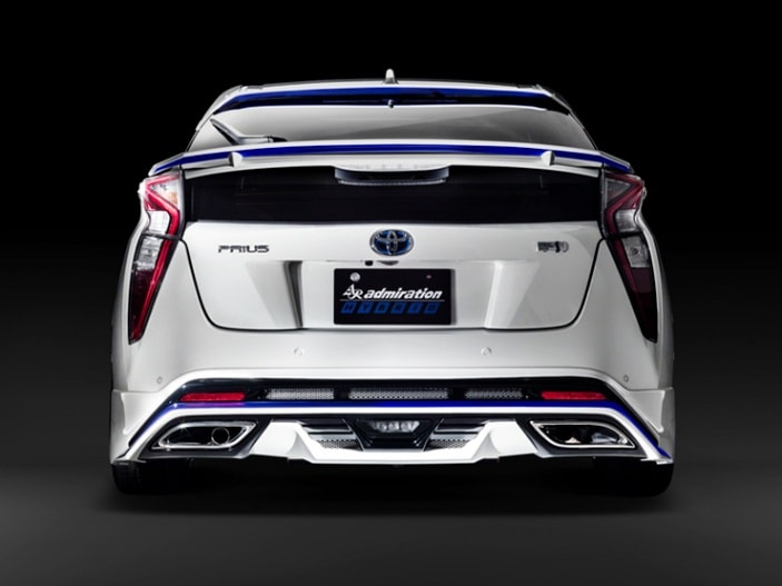 50系プリウス リヤハーフスポイラー エアロパーツ カスタム